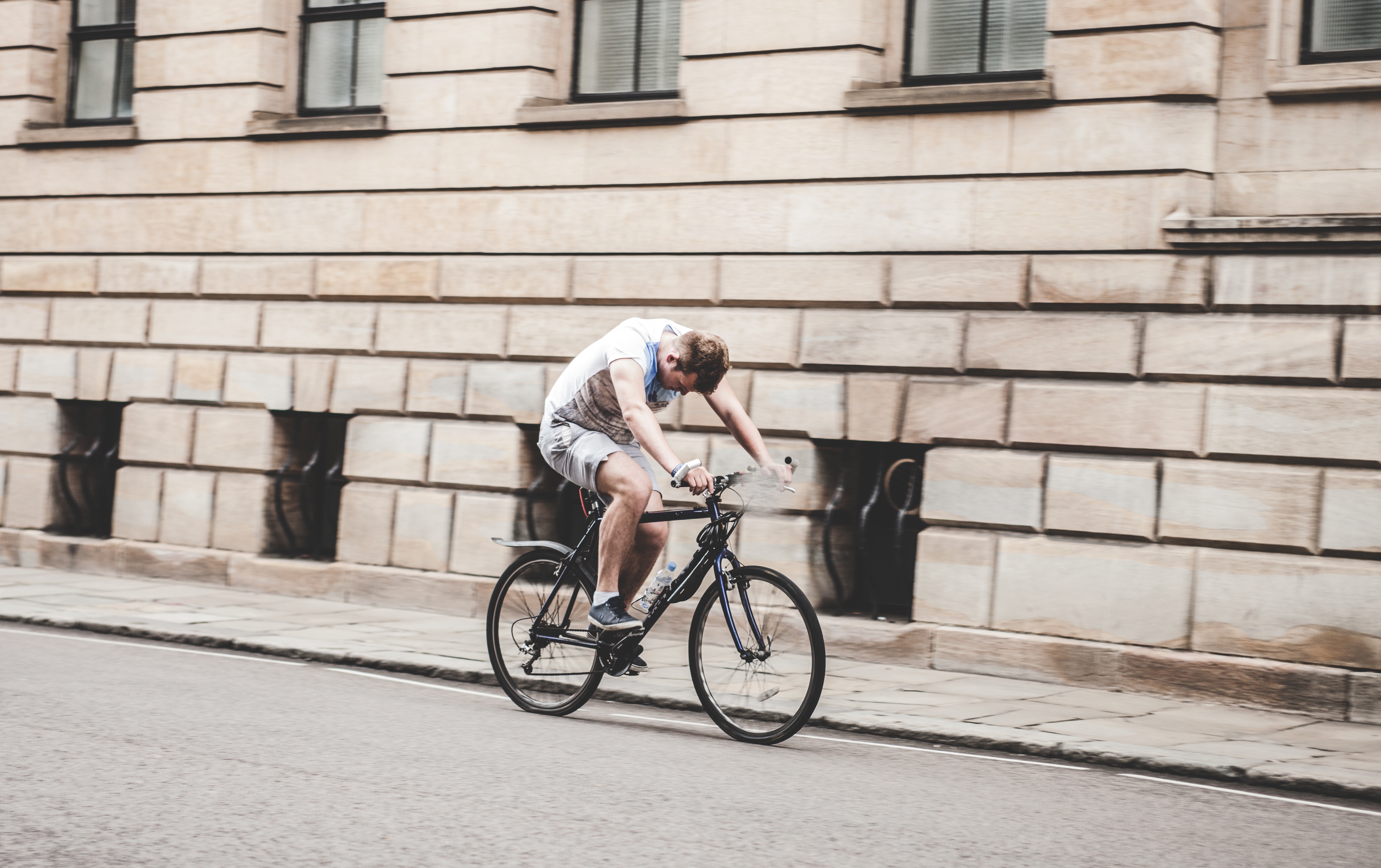 cyclist in need sports massage