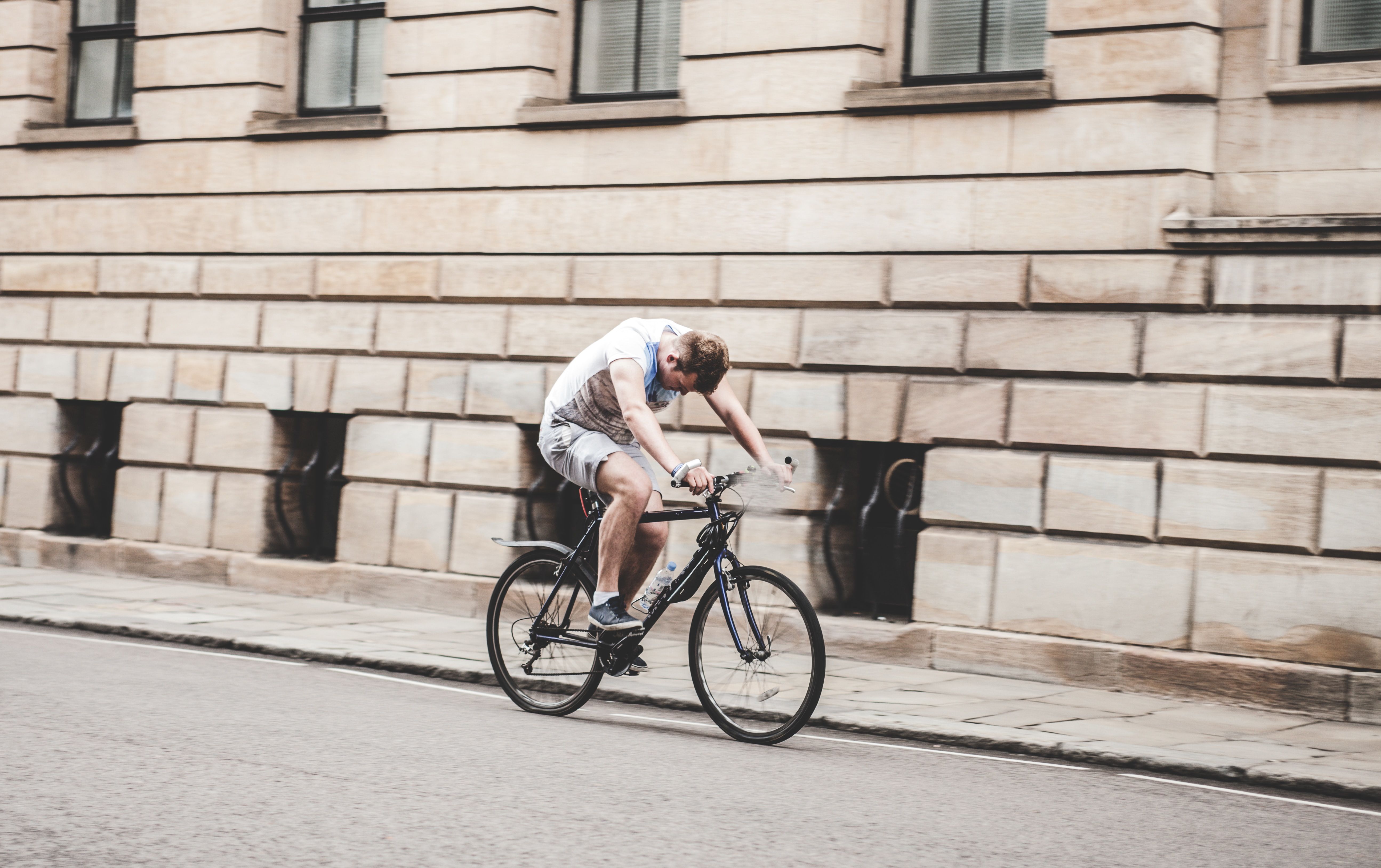 cyclist in need sports massage